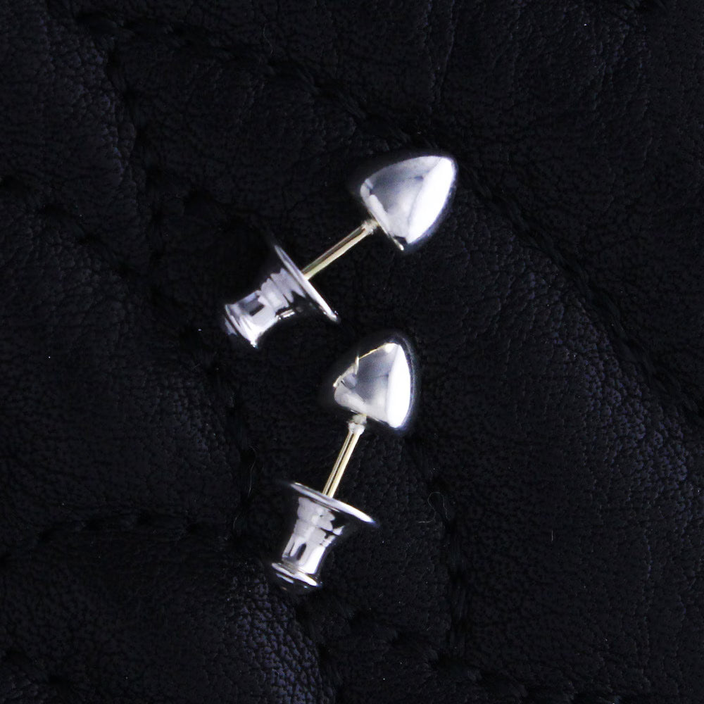 Silk stud earrings