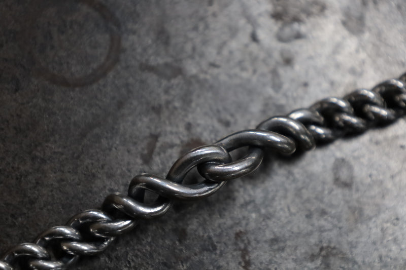 RB-06/Tbar 10mm twist chain bracelet/eternity knot/Tbar