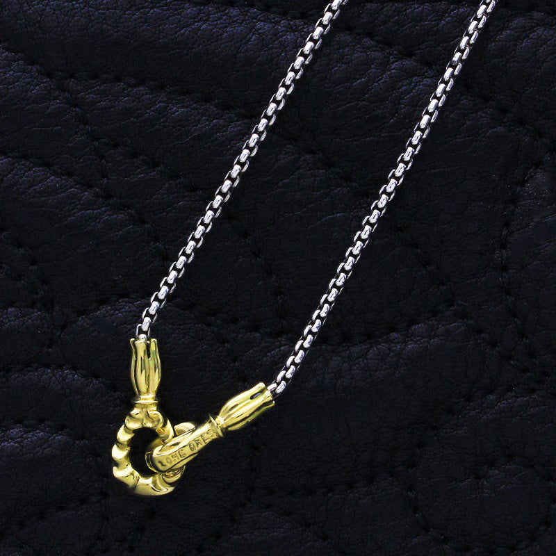 K18 YG Hooks Box Chain S