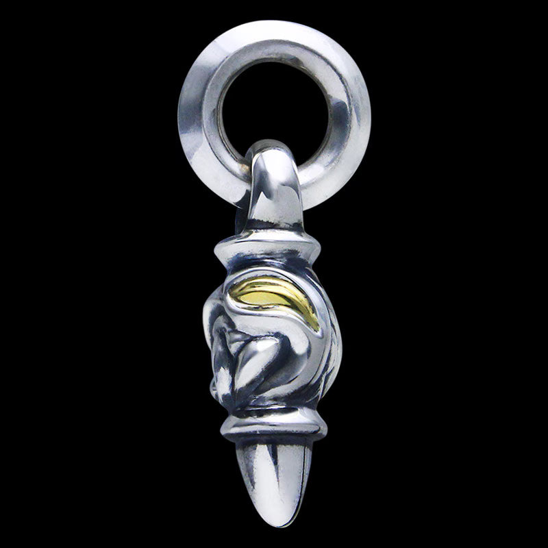 Eagle pendant, 18k gold, eyes