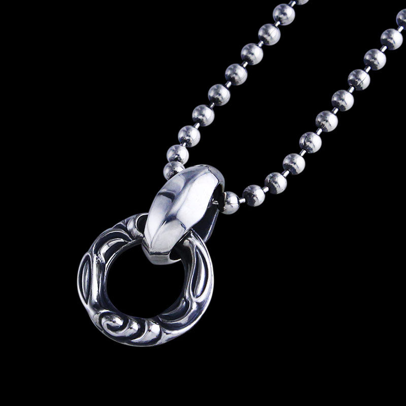 Linked Crane Ring Pendant