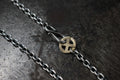 FCC-06 1.0mm beans chain+wheel metal+hook