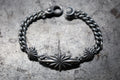 FCB-71 sun burst+sun/2.0mm twist chain bracelet
