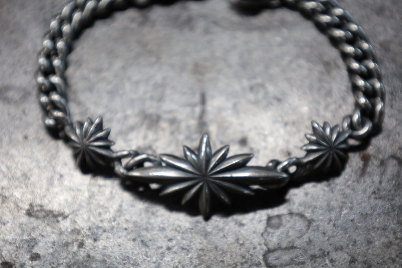 FCB-71 sun burst+sun/2.0mm twist chain bracelet