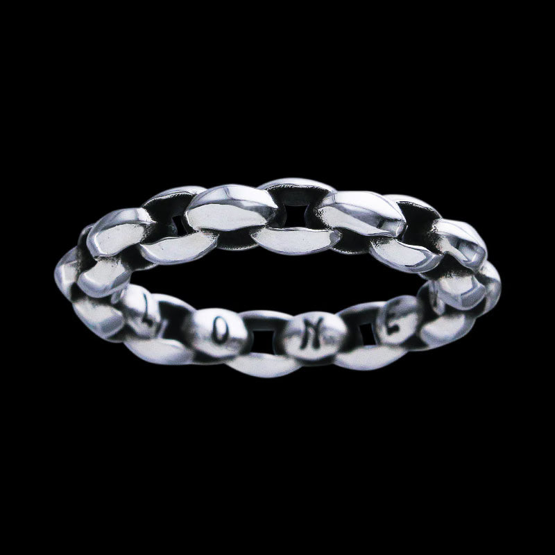 Mini silk link ring