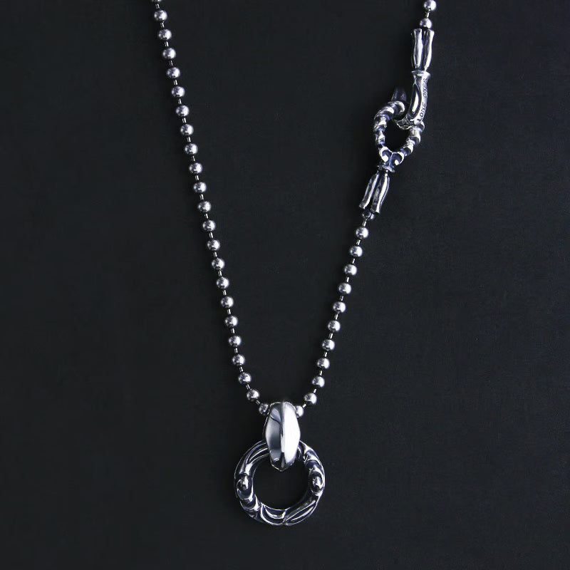 Linked Crane Ring Pendant