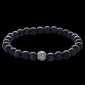 Engraved Nest Bead 6mm Stone Bracelet