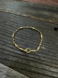 18k YG Mini silk eagle bracelet