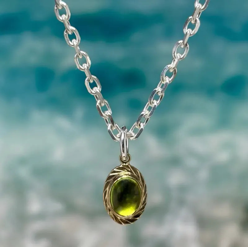 鳴島翔 Island Gem pendant (Peridot/18K bezel)