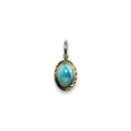 鳴島翔 Island Gem pendant (Larimar/18K bezel)