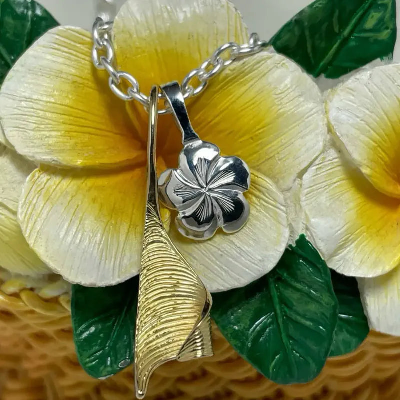 鳴島翔 Plumeria pendant