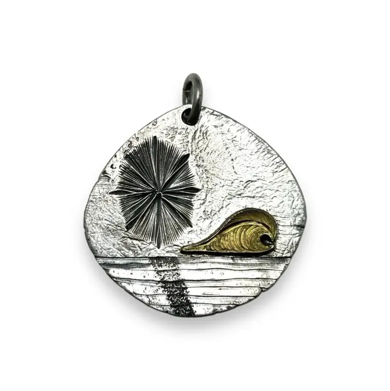 鳴島翔 K18 點金 Tataki Concha Pendant (Nalu)