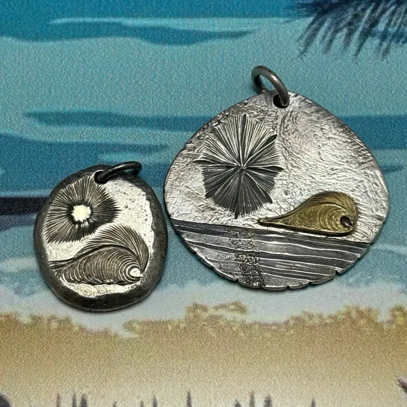 鳴島翔 K18 點金 Tataki Concha Pendant (Nalu)
