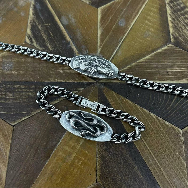 Plate Bracelet Horse/Snake