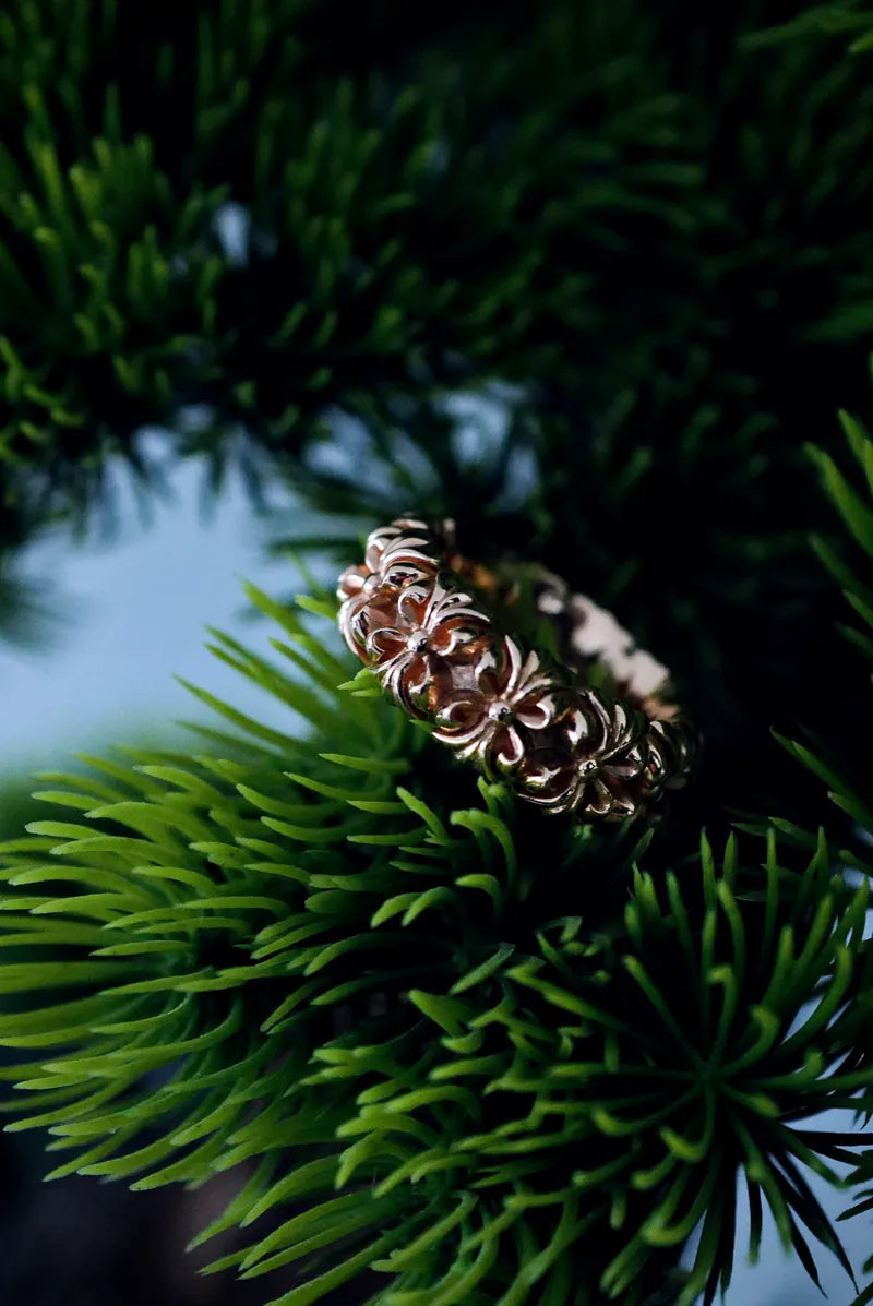K18 Yellow Gold Chrome Ring