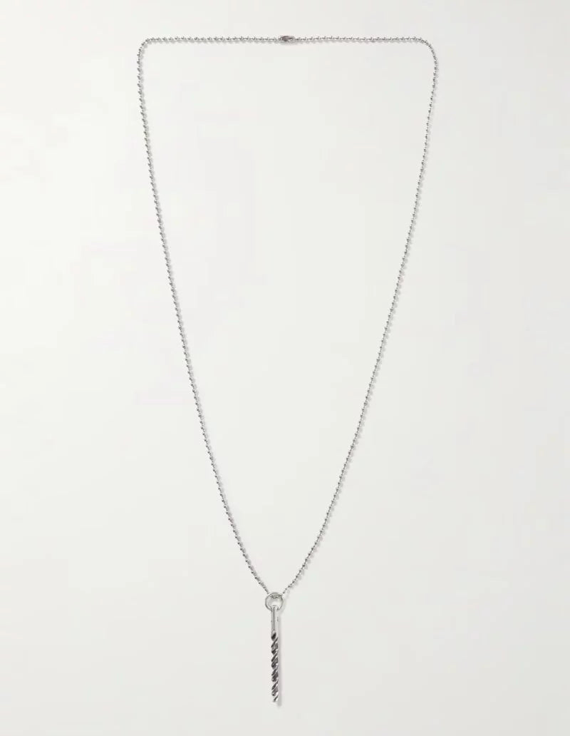 LONEONE x Gallery Dept. Drill Bit Silver Pendant Necklace