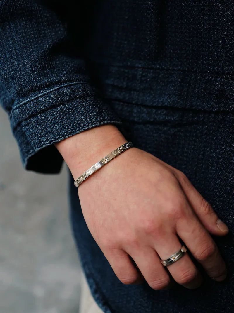 5mm K18 Sun Arabesque Bangle