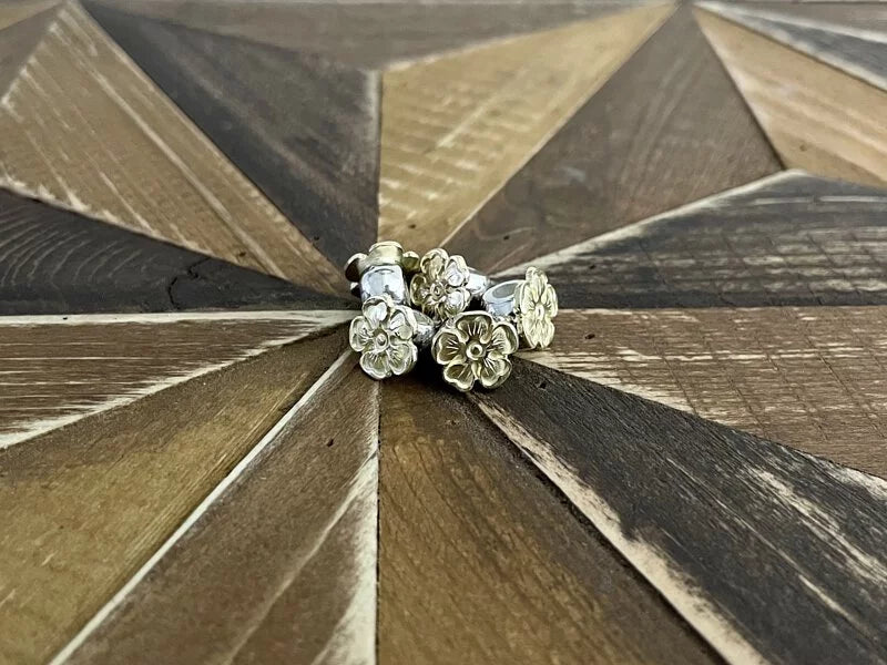 金/銀 花隔珠Flower Bead (K18 / Silver)