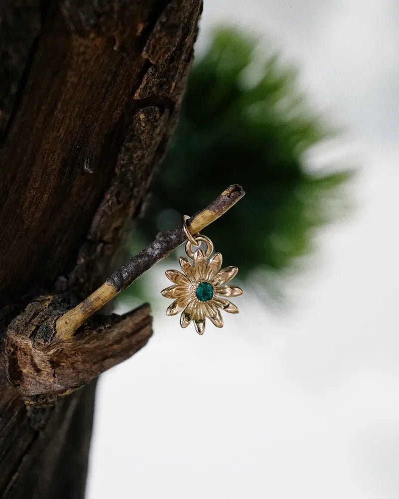 K18 玫瑰金 Daisy金菊吊墜