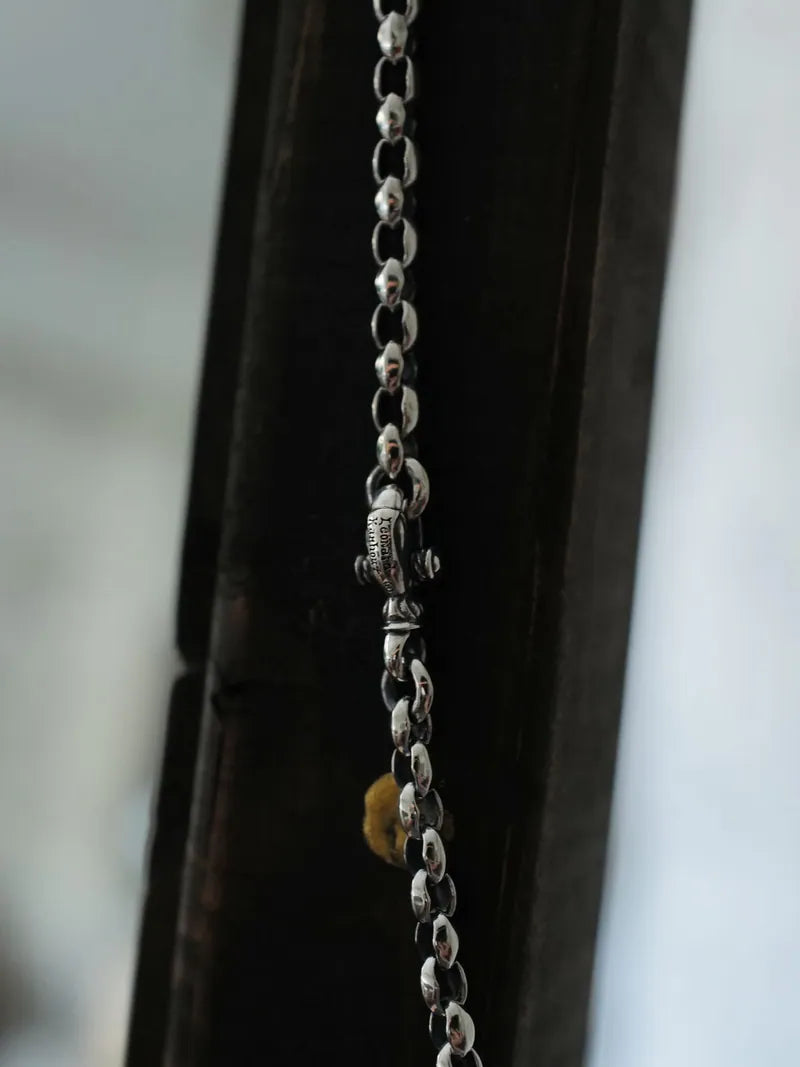 Mating Flight Chain: Mini 99 - 6mm - with XS MF Clasp - Carved Circles