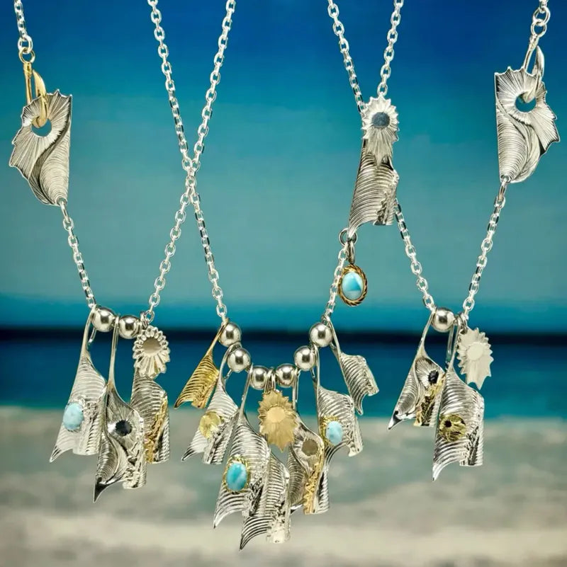 白頭浪 Bald wave Pendant silver