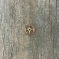 全金紅寶石點紅寶石星輪