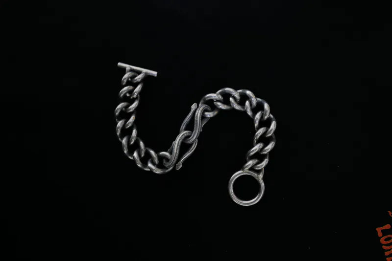 FCB-44 two snakes twist chain bracelet
