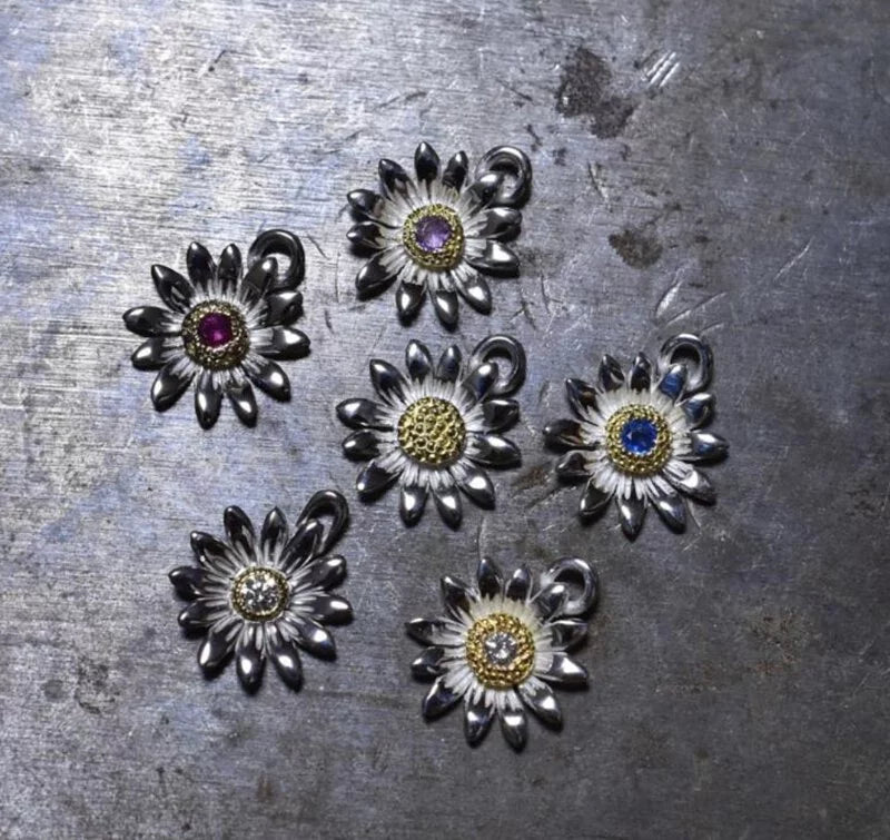 Daisy雛菊Pendant 金繩寶石Pendant
