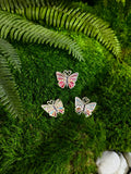 Rainbow butterfly with Amethyst 4 peace pendant