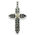 K18 Kaila motif cross pendant (Royal Maile)