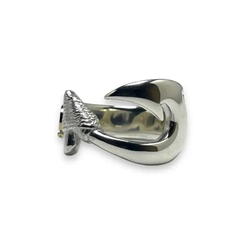 K18 Motif Makau Ring (Lino Finish)