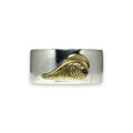 鳴島翔 K18 Motif Plain Ring (Nalu)