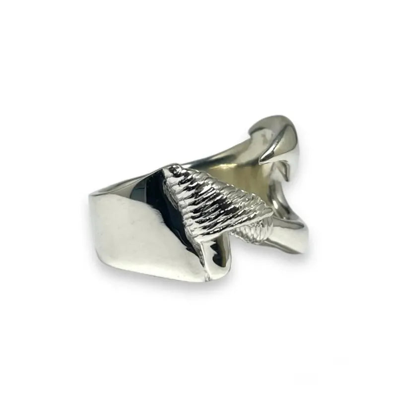 K18 Motif Makau Ring (Lino Finish)