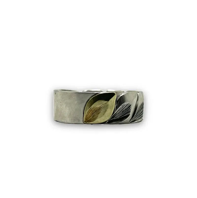 鳴島翔 k18 motif all maile ring