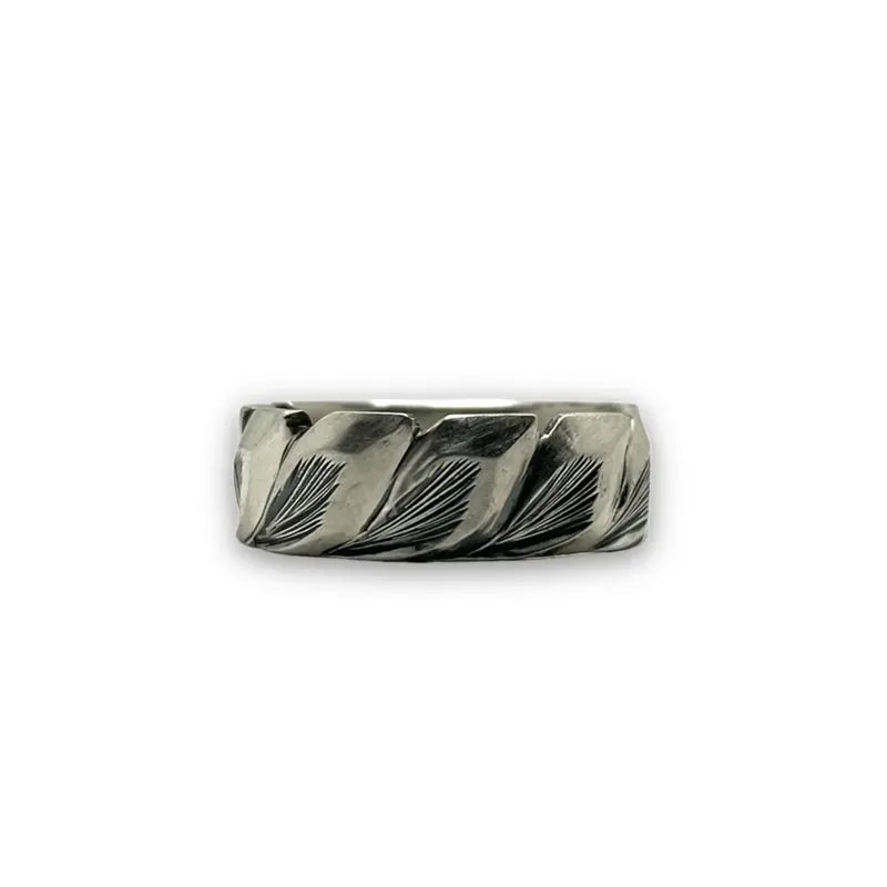 鳴島翔 k18 motif all maile ring