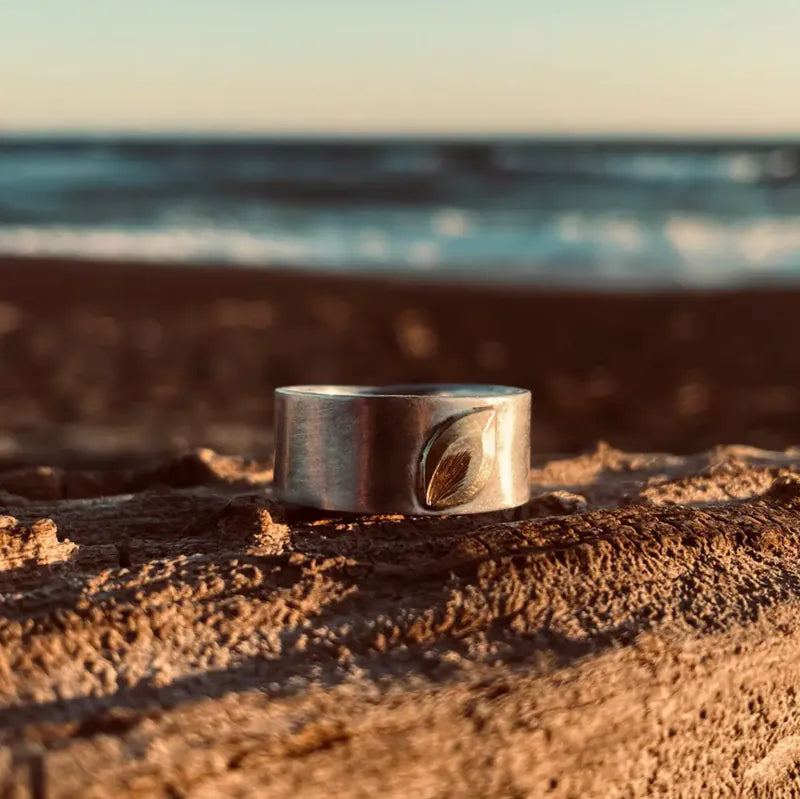 K18 motif 10mm plain ring (Maile)