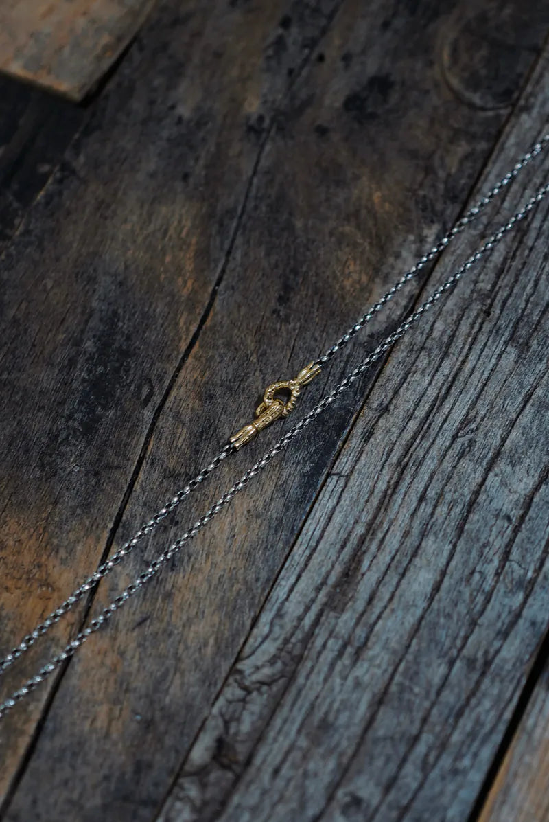 2mm Mini Silk Necklace Chain w/ YG hook