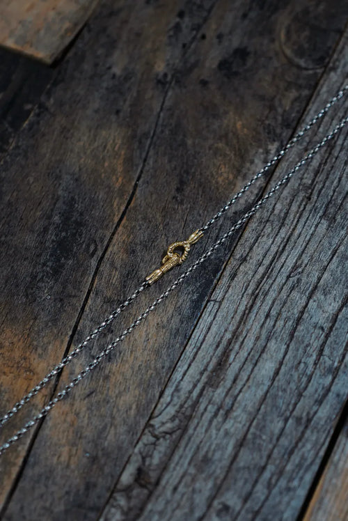 2mm Mini Silk Necklace Chain w/ YG hook