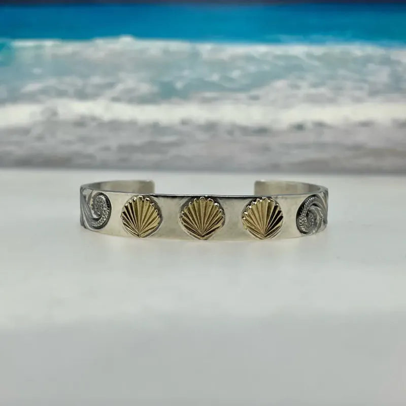 鳴島翔 三金貝殼 Bangle