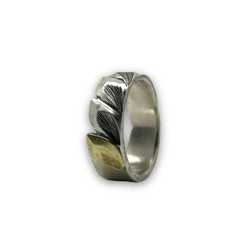 鳴島翔 k18 motif all maile ring