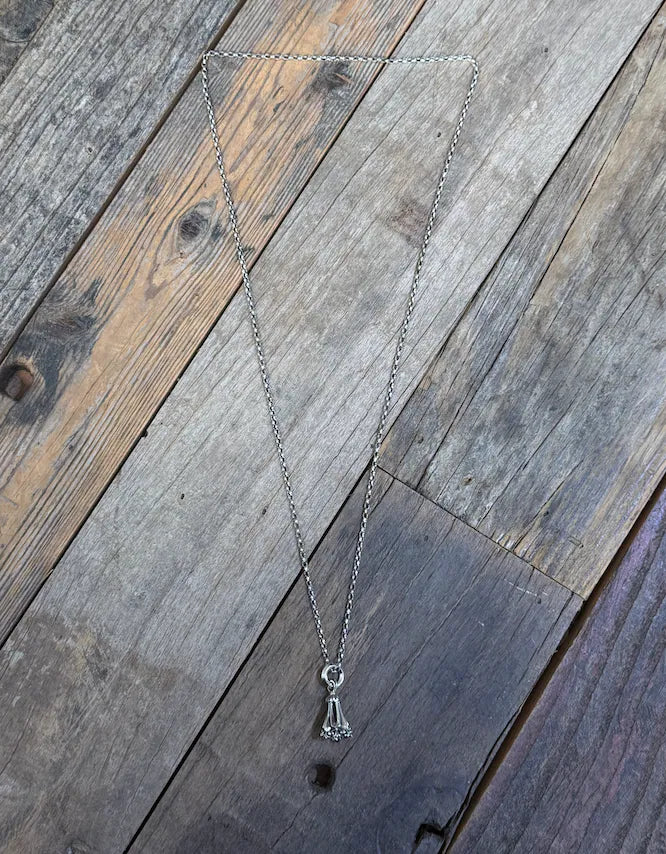 LO chrome bell xs w/ 2mm silk chain