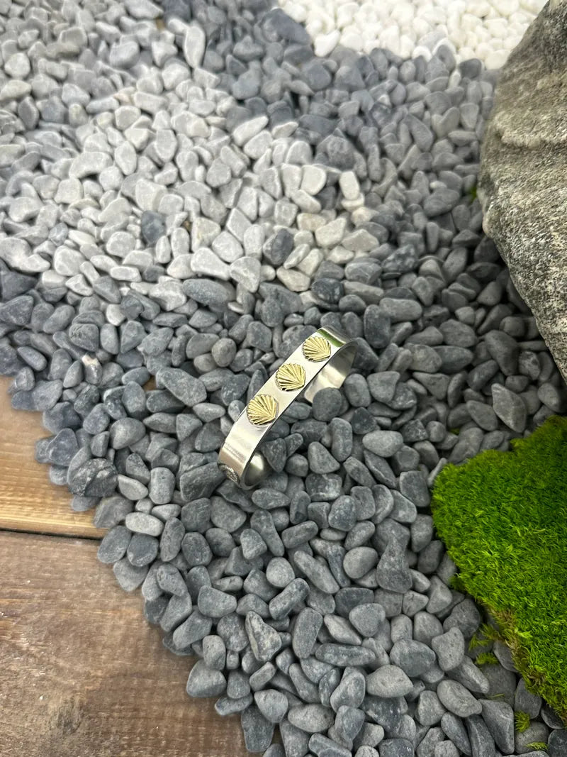 鳴島翔 三金貝殼 Bangle