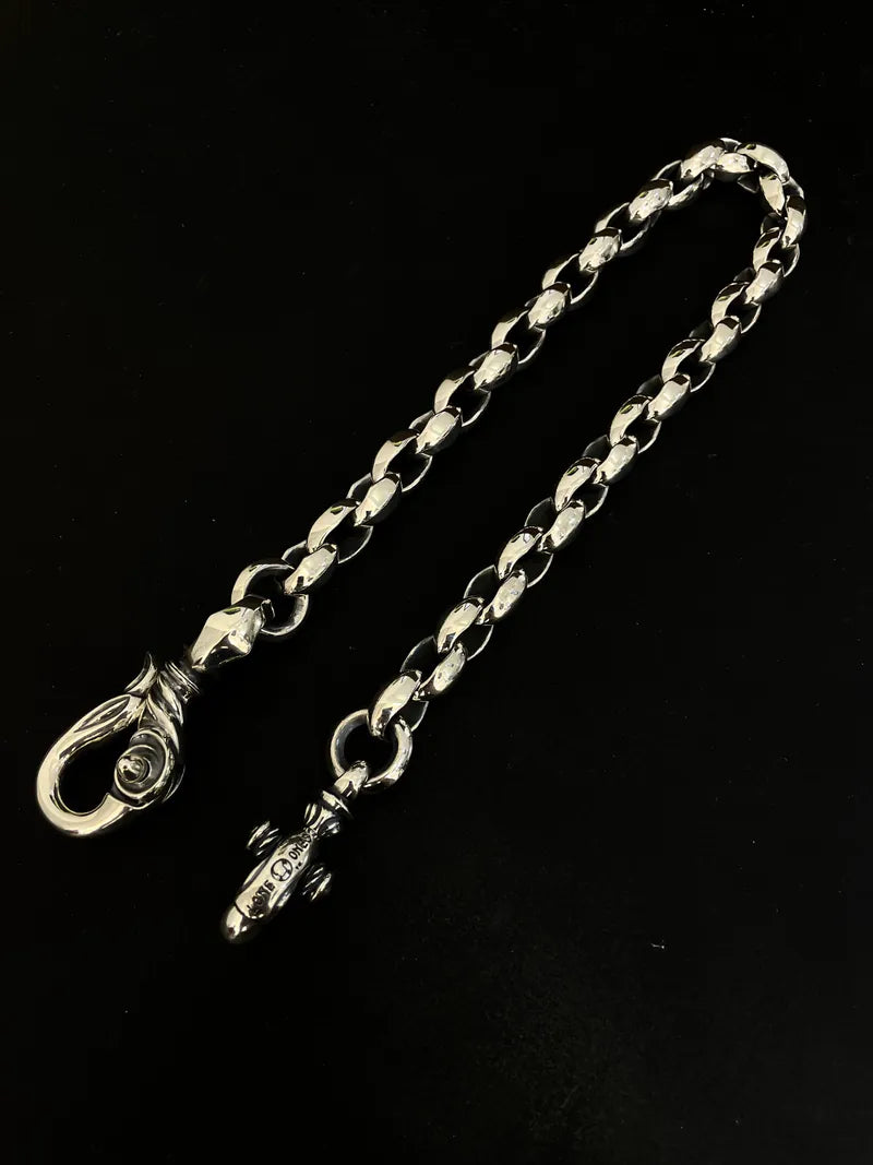 Mating Flight Silk Link M with Large Swan Clip Wallet Chain 18”