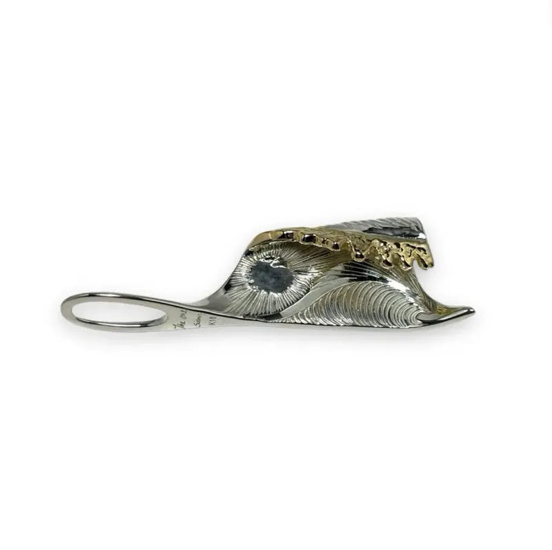 白頭浪 - 旭日 Moanalu Pendant Kai Engraved SV/18K YG