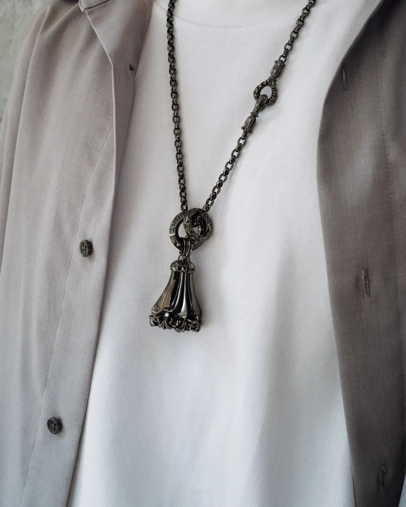 RHODIUM BLACK NECKLACE SET
