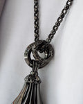 RHODIUM BLACK NECKLACE SET