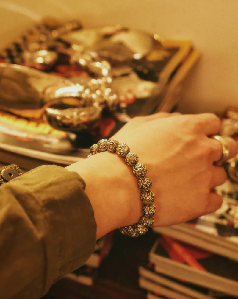 Embossed Beads Bracelet
