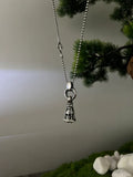 Large 4 Skull Bell W/ Ball chain