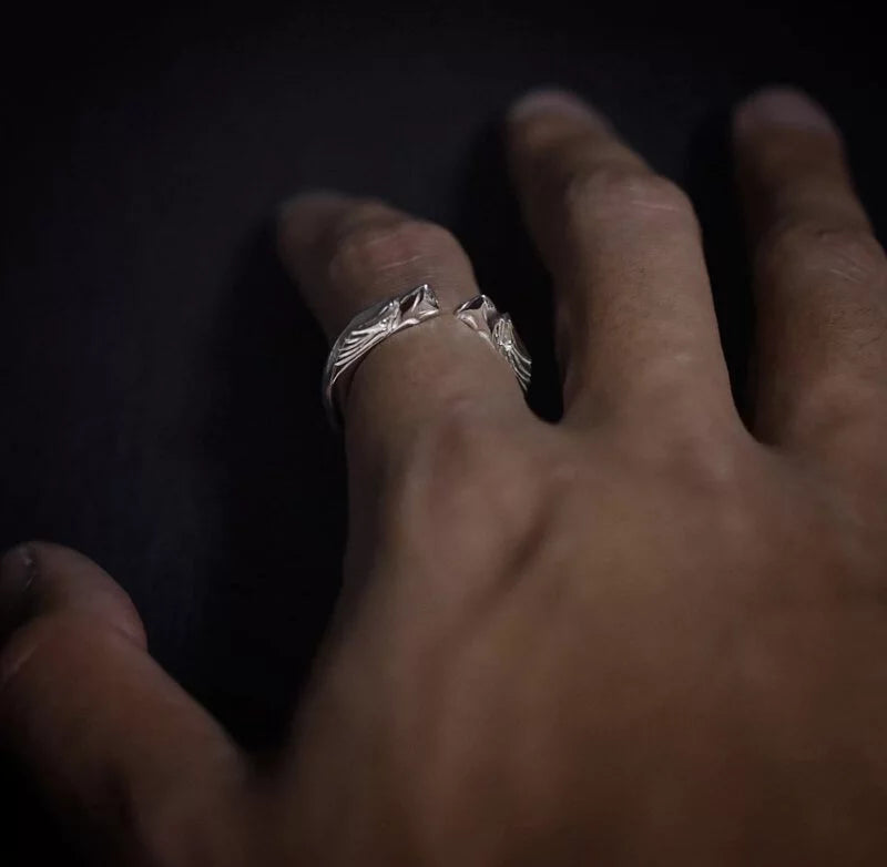 Double Eagle Face Ring