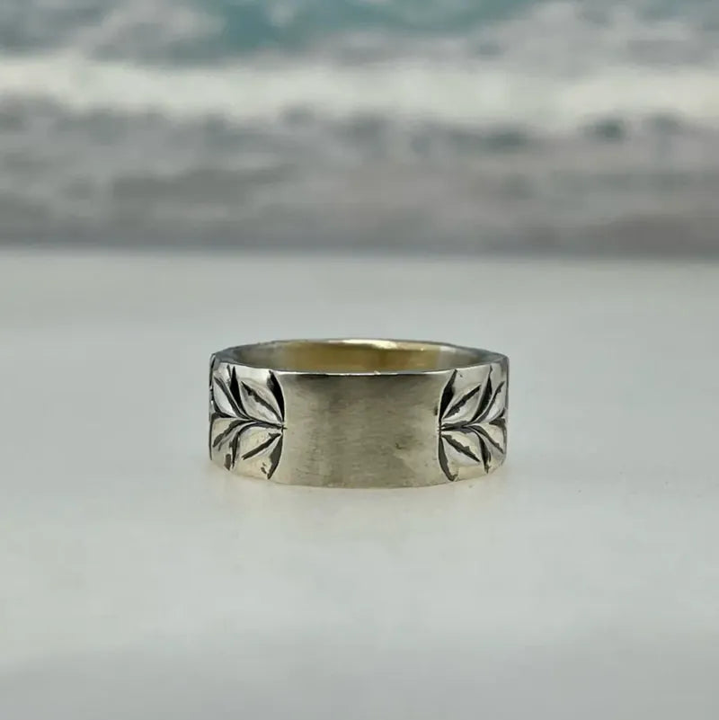 鳴島翔 K14 Engraved Pinky Ring (Nalu)